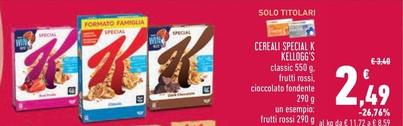 Offerta per Kelloggs - Cereali Special K a 2,49€ in Conad