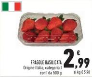 Offerta per Fragole Basilicata a 2,99€ in Conad