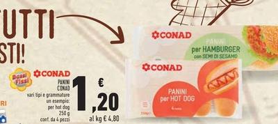 Offerta per Conad - Panini a 1,2€ in Conad