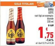 Offerta per Leffe - Birra a 1,75€ in Conad