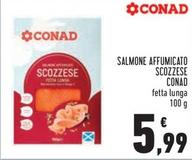 Offerta per Conad - Salmone Affumicato Scozzese a 5,99€ in Conad