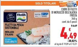 Offerta per Frosta - Cuori Di Filetti Di Merluzzo Dell'Alaska a 4,49€ in Conad