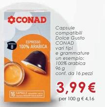 Offerta per Conad - Capsule Compatibili Dolce Gusto a 3,99€ in Conad