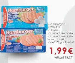 Offerta per Conad - Hamburger A Base Di Prosciutto Cotto a 1,99€ in Conad