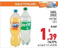 Offerta per Fanta/Sprite - Vari Tipi a 1,39€ in Conad