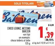 Offerta per Bahlsen - Choco Leibniz/Messino a 1,39€ in Conad