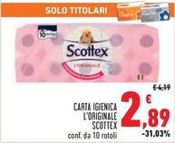 Offerta per Scottex - Carta Igienica L'originale a 2,89€ in Conad