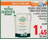 Offerta per Conad - Verso Natura Ricarica Sgrassatore a 1,45€ in Conad
