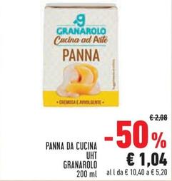 Offerta per Granarolo - Panna Da Cucina UHT a 1,04€ in Conad City