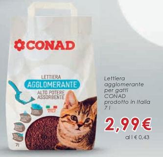 Offerta per Conad - Lettiera Aggiomerante a 2,99€ in Conad City