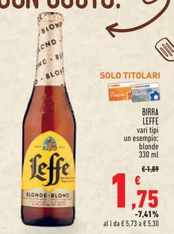 Offerta per Leffe - Birra a 1,75€ in Conad City