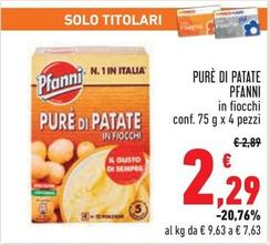 Offerta per Pfanni - Pure Di Patate a 2,29€ in Conad City