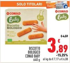 Offerta per Conad - Biscotto Biologico Baby a 3,89€ in Conad City
