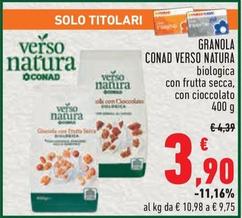 Offerta per Conad - Granola Verso Natura a 3,9€ in Conad City