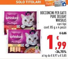 Offerta per Whiskas - Bocconcini Per Gatti Pure Delight a 1,99€ in Conad City