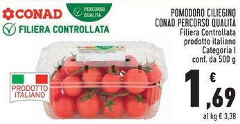 Offerta per Conad Percorso Qualità - Pomodoro Ciliegino a 1,69€ in Conad Superstore
