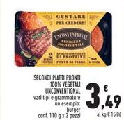 Offerta per Unconventional - Secondi Piatti Pronti 100% Vegetali a 3,49€ in Conad Superstore
