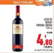 Offerta per Fontana Candida - Lazio IGT Merlot a 4,8€ in Conad Superstore