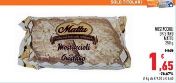 Offerta per Mattu - Mostaccioli Oristano a 1,65€ in Conad Superstore