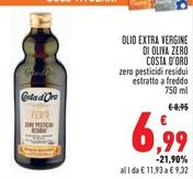 Offerta per Costa D'oro - Olio Extra Vergine Di Oliva Zero a 6,99€ in Conad Superstore