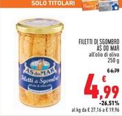 Offerta per Asdomar - Filetti Di Sgombro a 4,99€ in Conad Superstore