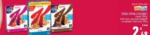 Offerta per Kelloggs - Cereali Special K a 2,49€ in Conad Superstore