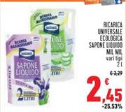 Offerta per Mil Mil - Ricarica Universale Ecologica Sapone Liquido a 2,45€ in Conad Superstore