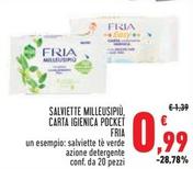 Offerta per Fria - Salviette Milleusipiù, Carta Igienica Pocket a 0,99€ in Conad Superstore