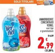 Offerta per Vernel - Ammorbidente Concentrato a 2,99€ in Conad Superstore