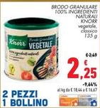 Offerta per Knorr - Brodo Granulare 100% Ingredienti Naturali a 2,25€ in Conad Superstore