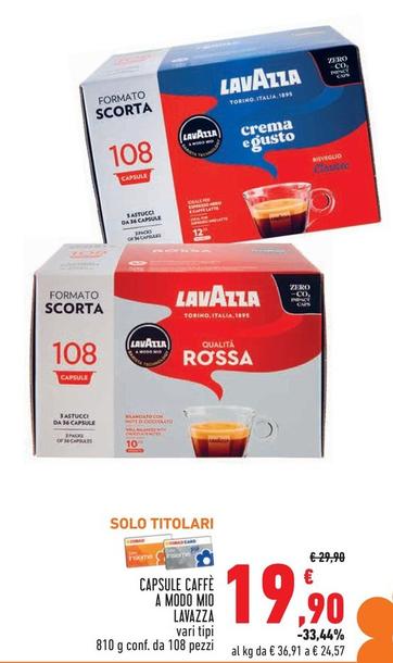 Offerta per Lavazza - Capsule Caffè A Modo Mio a 19,9€ in Conad Superstore