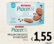 Offerta per Conad - Frollini Con Gocce Di Cioccolato a 1,55€ in Spazio Conad