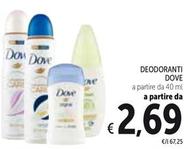 Offerta per Dove - Deodoranti a 2,69€ in Spazio Conad