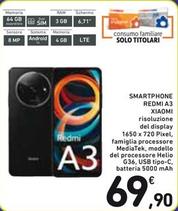 Offerta per Xiaomi - Smartphone Redmi A3 a 69,9€ in Spazio Conad