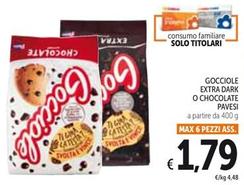 Offerta per Pavesi - Gocciole Extra Dark O Chioccolate a 1,79€ in Spazio Conad