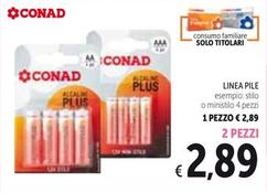 Offerta per Conad - Linea Pile a 2,89€ in Spazio Conad