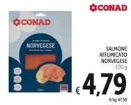 Offerta per Conad - Salmone Affumicato Norvegese a 4,79€ in Spazio Conad