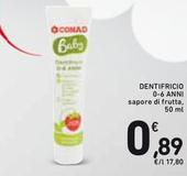 Offerta per Conad - Dentifricio a 0,89€ in Spazio Conad