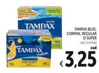 Offerta per Tampax - Blue, Compak, Regular O Super a 3,25€ in Spazio Conad