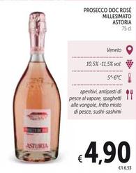 Offerta per Astoria - Prosecco DOC Rose Millesimato a 4,9€ in Spazio Conad