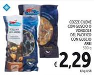 Offerta per Arbi - Cozze Cilene Con Guscio O Vongole Del Pacifico Con Guscio a 2,29€ in Spazio Conad