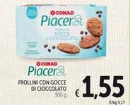 Offerta per Conad - Frollini Con Gocce Di Cioccolato a 1,55€ in Spazio Conad