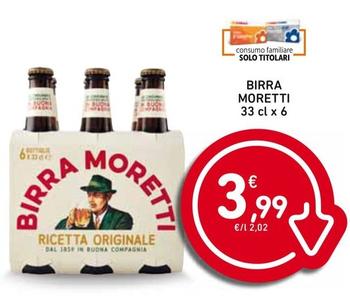 Offerta per Moretti - Birra a 3,99€ in Spazio Conad