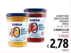 Offerta per Zuegg - Confettura Zero Zuccheri Aggiunti a 2,78€ in Spazio Conad