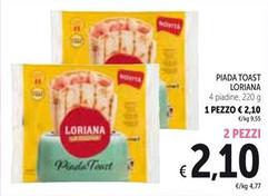 Offerta per Loriana - Piada Toast a 2,1€ in Spazio Conad
