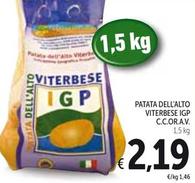 Offerta per Patata Dell'alto Viterbese IGP C.C.OR.A.V. a 2,19€ in Spazio Conad