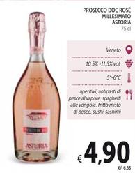 Offerta per Astoria - Prosecco DOC Rosé Millesimato a 4,9€ in Spazio Conad