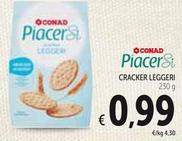 Offerta per Conad - Piacersi Cracker Leggeri a 0,99€ in Spazio Conad