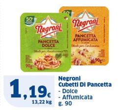 Offerta per Negroni - Cubetti Di Pancetta a 1,19€ in Sigma