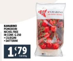 Offerta per Kamarino - Pomodori Nichel Free Ciliegini a 1,79€ in Decò